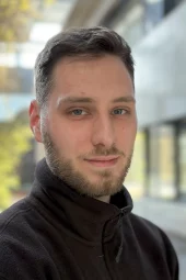 Portrait of a staff member at Aerial Technical Ressource centre.